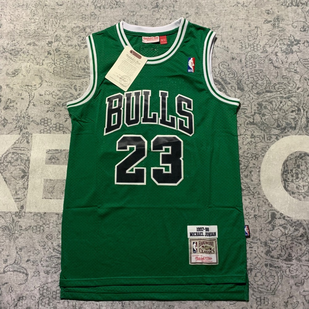 Mitchell & Ness Michael Jordan Chicago Bulls S Green New St Patricks